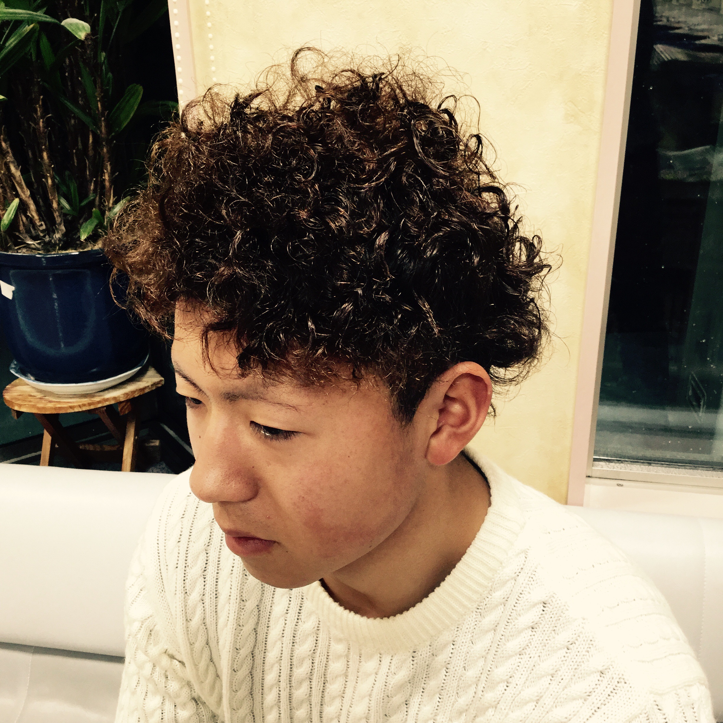 ツーブロック スパイラルパーマ 公式 アラカワhomme 松本市メンズヘアーサロン アラカワオム