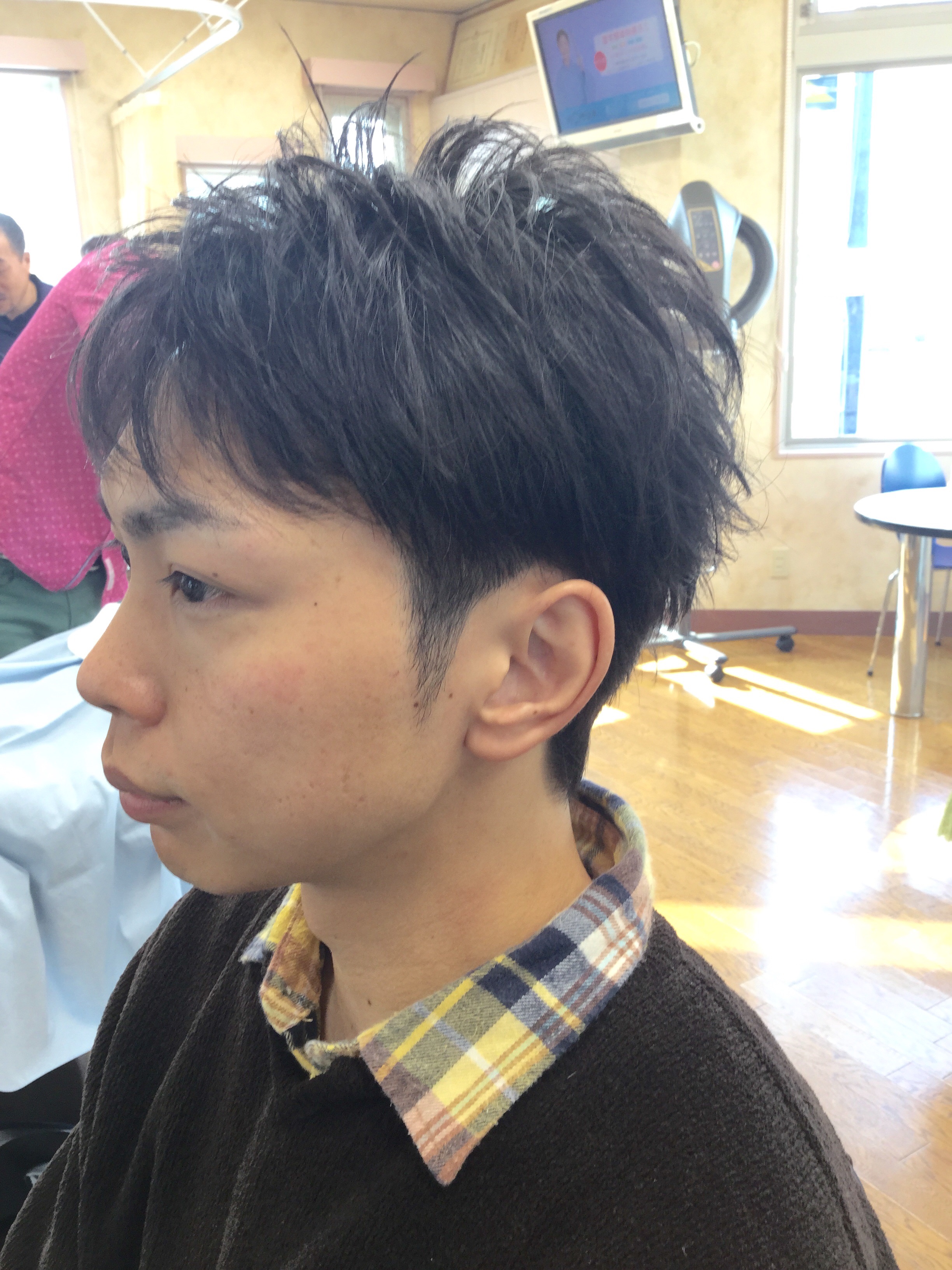 ツーブロック ナチュラル ショートヘア アラカワhomme 松本市メンズヘアーサロン アラカワオム